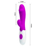 16063-pretty-love-snappy-silicone-rabbit-vibrator-19-x-3.2cm-sex-shop-cyprus