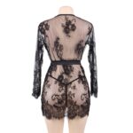 9071-floral-lace-kimono-with-string-black-Limassol-sexshop
