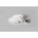 Fluffy-White-Tail-Steel-Anal-plug-small-Limassol-sexshop