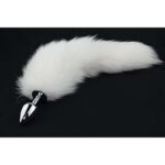 Fluffy-White-Tail-Steel-Anal-plug-small-sexshop-Limassol