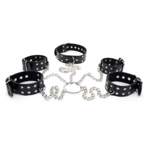 hogtie-restraints-arms-wrist-with-neck-collar-with-chain-loveshop-cy