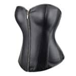 ΕΚ-A2803-BLACK-CORSET-midnight-rebel-faux-leather-corset-love-shop-omonias