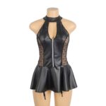 ΕΚ-R81347-1-BLACK-GARTER-MINI-DRESS-black-faux-leather-lace-garter-mini-dress-love-shop-germasogia