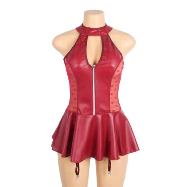 ΕΚ-R81347-2-RED-GARTER-MINI-DRESS-red-faux-leather-lace-garter-mini-dress-sex-shop-germasogia ΕΚ-R81347-2-RED-GARTER-MINI-DRESS-red-faux-leather-lace-garter-mini-dress-sex-shop-germasogia