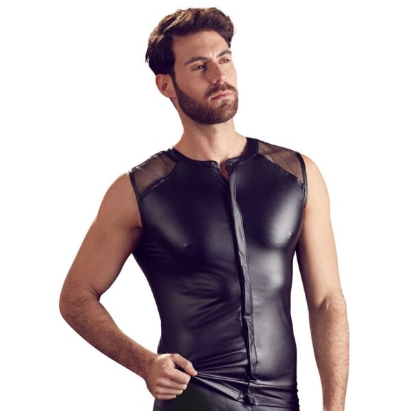 11953-wetlook-stretcy-shirt-with-hidden-press-studs-limassol-sexshop
