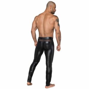 12217-Noir-Handmade-Powerwetlook-Long-Pants-with-Net-Insert-sexshop-paphos