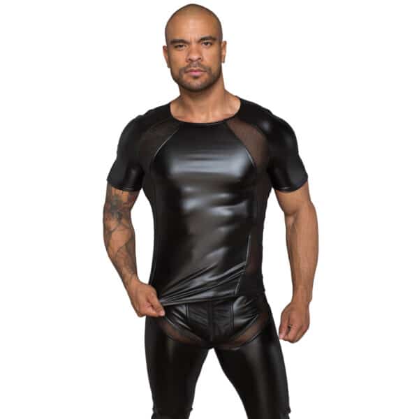 12275-Noir-Handmade-Powerwetlook-T-shirt-with-Net-Inserts-sexshop-limassol