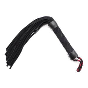 13133-bondage-spanking-nubuck-leather-flogger-black-38-cm-love-shop-cy-1