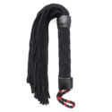 13133-bondage-spanking-nubuck-leather-flogger-black-38-cm-love-shop-cy
