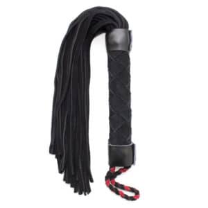 13133-bondage-spanking-nubuck-leather-flogger-black-38-cm-love-shop-cy