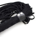 13133-bondage-spanking-nubuck-leather-flogger-black-38-cm-sex-shop-cyprus