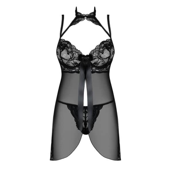 15265-Obsessive-Elizenes-Babydoll-with-Lace-Choker-sexshop-nicosia