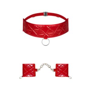 15899-obsessive-hunteria-red-cuffs-with-choker-sex-shop-limassol