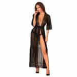 17463-Plus-Size-Obsessive-Estiqua-Long-Translucent-Peignoir-Black-sexshop-larnaca-1