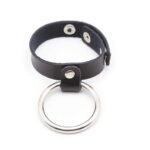 18451-leather-ring-strap-with-attached-metal-penis-ring-limassol-sexshop