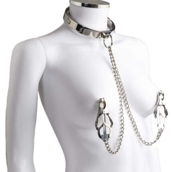 naughty-toys-metal-collar-with-metal-clover-nipple-clamps-sex-shop-larnaca naughty-toys-metal-collar-with-metal-clover-nipple-clamps-sex-shop-larnaca