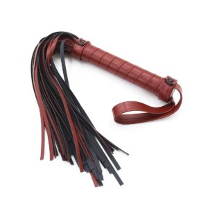 naughty-toys_red-and-black-tails-leather-flogger-whip-39-cm-loveshop-cy