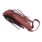 naughty-toys_red-and-black-tails-leather-flogger-whip-39-cm-sexshop-nicosia