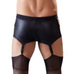 6507-Wet-look-Pants-with-Suspender-Straps-sexshop-paphos