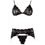 881-Black-Lace-Bra-Set-With-Garter-Belt-sexshop-paphos