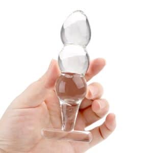 GLASS024-toyboy-opus-crystal-clear-trible-beaded-glass-butt-plug-sextoys-for-anal-lovers