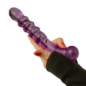 GLASS162-toyboy-du-love-double-sided-ribbed-glass-play-dong-larnaka-sex-shop-cyprus