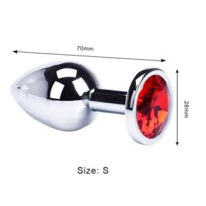 GZ010-toyboy-red-round-gem-small-metal-butt-plug-prostate-sex-toy