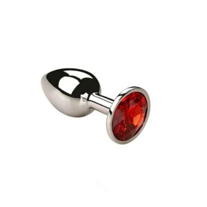 GZ010-toyboy-red-round-gem-small-metal-butt-plug-sexshop-cy