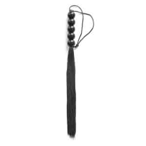 black-silicone-flogger-with-5-beads-handle-36-cm-loveshop-cy