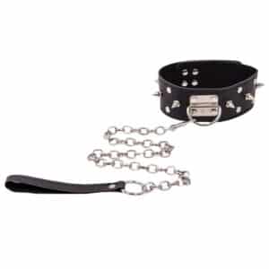 naughty-toys-black-leather-spiked-collar-with-leash-loveshop-limassol