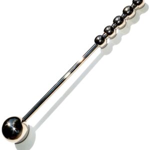 130141-Stainless-Steel-Beaded-Handle-with-Stick-27-cm-sex-toy