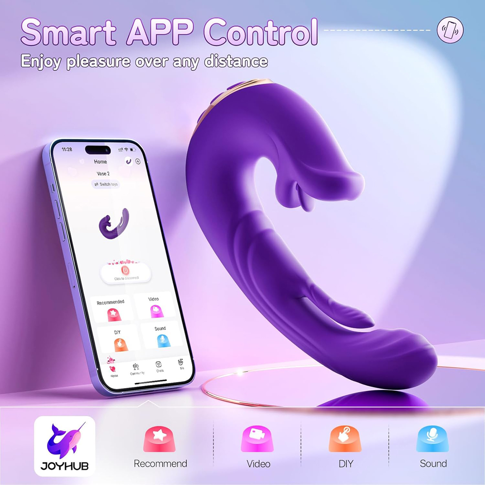 TOYBOY VIBER Tongue-Licking Tapping App-Controlled Vibrator 4 IW-120-toyboy-viber-tonque-licking-tapping-app-controlled-vibrator-for-long-distance-couples-play