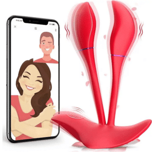 JC011-toyboy-red-bloom-wearable-remote-app-controlled-vibrator-couples-long-distance-sex-toy