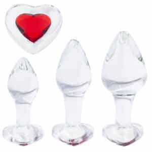 LS-009-top-glassy-clear-glass-anal-plug-set-with-red-heart-gem-loveshop-sex-shop-limassol