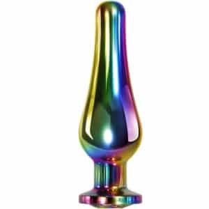 LS-JS-15-toyboy-rainbow-secret-medium-size-metal-butt-plug-sex-toy-for-anal-trainning