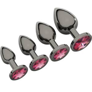 NY-JS-003-toyboy-ursus-gunmetal-butt-plug-set-with-pink-round-gem-loveshop-cy