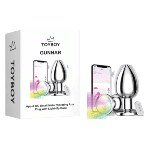 RY-209-S-gunnar-app-and-remote-controlled-metal-vibrating-anal-plug-with-light-up-base