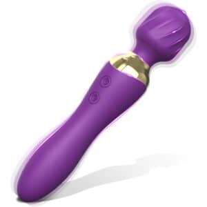 SG0680-toyboy-zander-double-sided-silicone-wand-vibrator-massager-loveshopcy