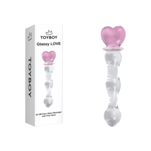 YF-9003-toyboy-glassy-love-clear-glass-dong-with-pink-heart-20cm-loveshopCY-limassol