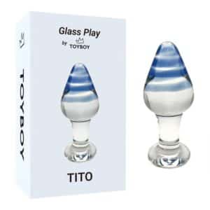 GLASS008-toyboy-tito-blue-wave-glass-butt-plug-cyprus-sex-shop-limassol