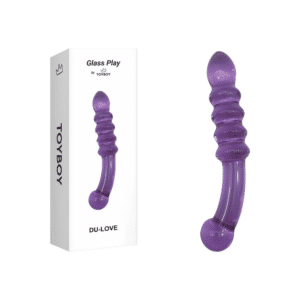 GLASS162-toyboy-du-love-double-sided-ribbed-glass-play-dong-cyprus-sex-shop-limassol