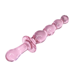 GLASS175-toyboy-hotspot-pink-glass-anal-bead-wand-dong-sex-toy-for-couples