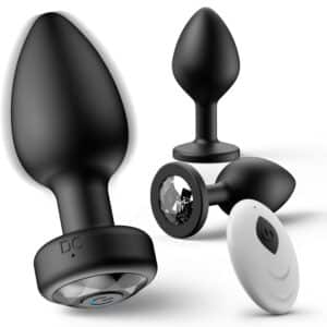 LG-100-anos-r-c-vibrating-anal-plug-and-two-silicone-butt-plug-set-for-anus-training