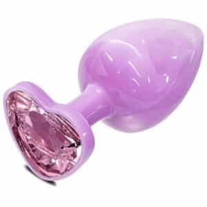 NY-JS-37-Hidden-desire-small-pink-electro-plated-anal-plug-with-gem-base-heart