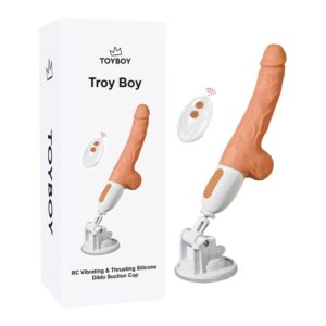XCM139-troy-boy-remote-controlled-vibrating-thrusting-silicone-dildo-loveshopcy