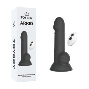 JK015-toyboy-arrio-R-C-black-thrusting-silicone-dildo-vibrator-LoveShopCY-Copy