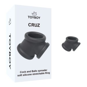 TB-061-toyboy-cruz-silicone-cock-ring-and-balls-stetcher-bondage-fetish-accessory
