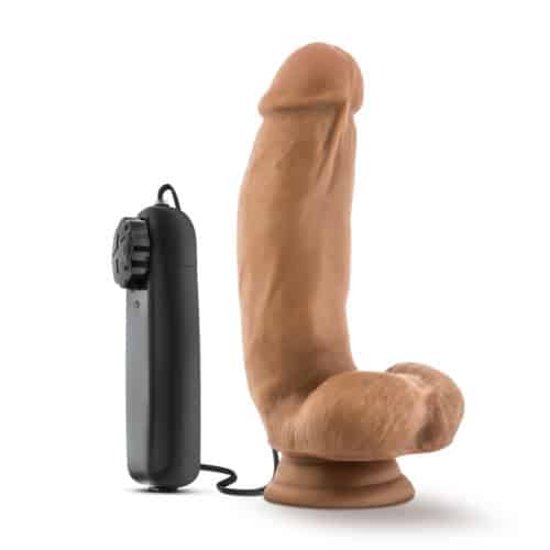 6167-loverboy-mma-fighter-remote-controlled-vibrating-realistic-cock-7-inch-mocha-love-shop-cy
